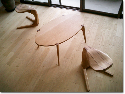 ローテーブル・楕円 | SIGN :: 木製オーダーメイド家具